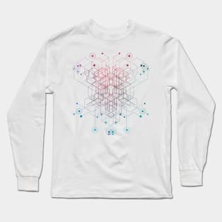 Rainbow Cube Abstract Long Sleeve T-Shirt